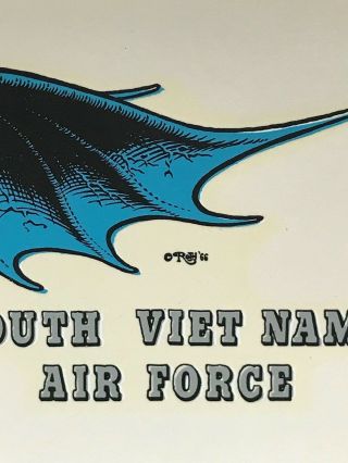 VINTAGE ORIGINAL1960 ' S ED BIG DADDY ROTH S.  V.  AIRFORCE WATER DECAL 4 
