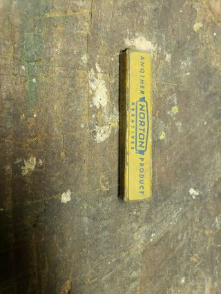 Norton Norbide Dressing Stick Vintage Antique Abrasives Worcester Mass Usa