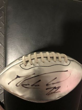England Patriots Matt Light 72 Autographed Football From Greenville Ohio