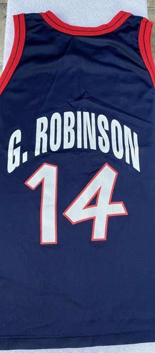 Vintage Champion Jersey 96 USA Dream Team G.  Robinson 14 Size 40 2
