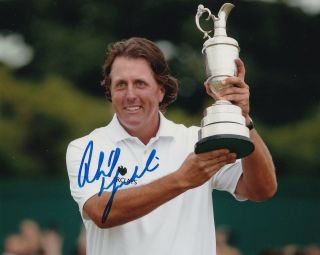 Phil Mickelson Signed 8x10 Photo Autograph