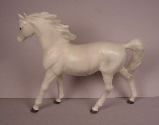 Vintage 1960 ' s White Horse ceramic figurine 6 