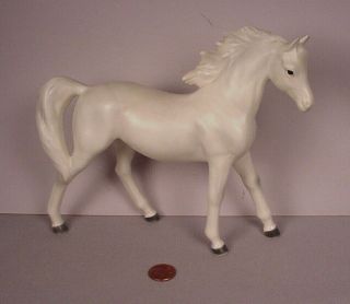 Vintage 1960 ' s White Horse ceramic figurine 6 