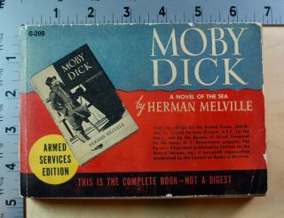 Moby Dick By Herman Melville – Armed Services Edition – No G - 209 - Whaling