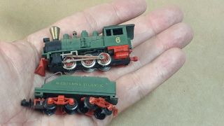 Vtg Arnold Serie 2 N Scale Steam Locomotive & Tender Coal 6 Western & Atlantic