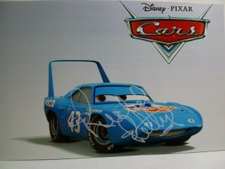 Richard Petty Authentic Hand Signed Autograph 4x6 Photo - Disney Pixar Cars