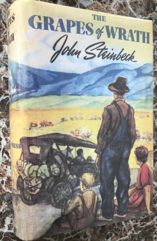 The Grapes Of Wrath,  John Steinbeck 1939 First Edition W/facsimile Dust Jacket