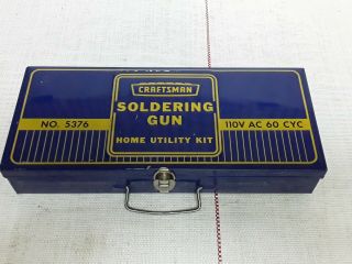 Craftsman Vintage Soldering Gun Home Utility Kit Number 5376