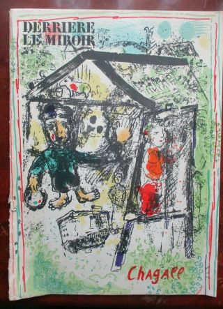 Marc Chagall - Derriere Le Miroir No 182 - Two Color Lithographs - 1969