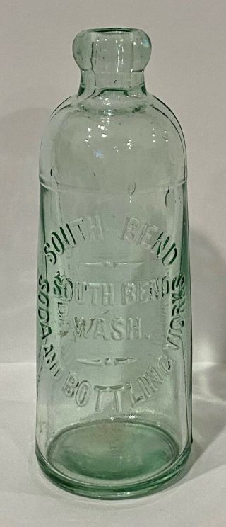 Vintage South Bend Washington Glass Soda And Bottling Co Bottle