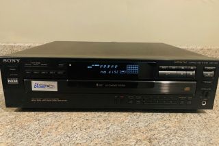Vintage 1995 Sony Cdp - C445 Cd Player 5 Disc Changer No Remote