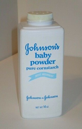 Vintage 1980s Johnsons Baby Powder 1985 14 Oz Bottle Cornstarch Tv Movie Prop