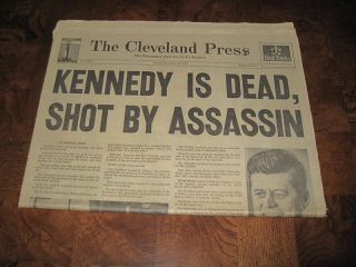 John F Kennedy Assassination Newspaper Full Set Jfk News Papers