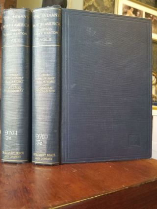 Edna Kenton / Indians Of North America Complete In 2 Volumes From The Jesuit