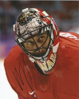 Team Canada Roberto Luongo Signed Autographed 8x10 Photo A