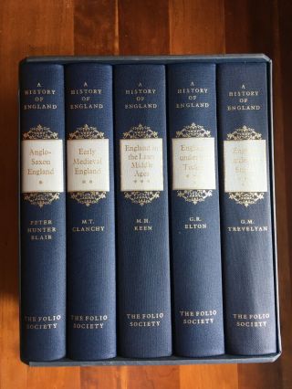 A History Of England | Folio Society | 5 Volume Set With Dust Jacket