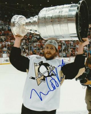 Matt Cooke Signed Pittsburgh Penguins 2009 Stanley Cup 8x10 Photo 1 Autograph
