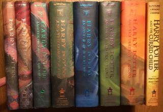 Vg Complete Set Of 8 Hc Dj First Editions 1st Print Harry Potter By J K Rowling