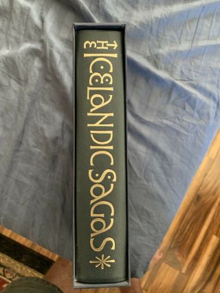 The Folio Society The Icelandic Sagas By Magnus Magnusson Slipcase Edition 1996