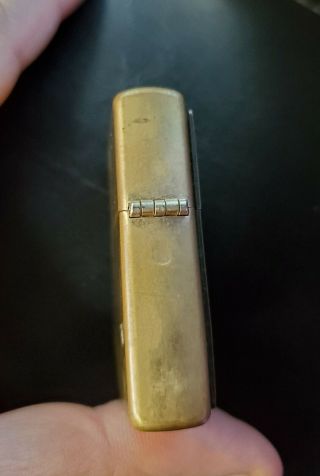 Vintage 1999 Solid Brass Zippo Lighter Barrett Smythe Indian Chief Tomahawk EXC 2