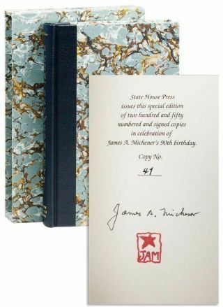 James Michener - A Century Of Sonnets (1997) - 1st Ltd Ed,  1/250 Signed,  Fine/fine