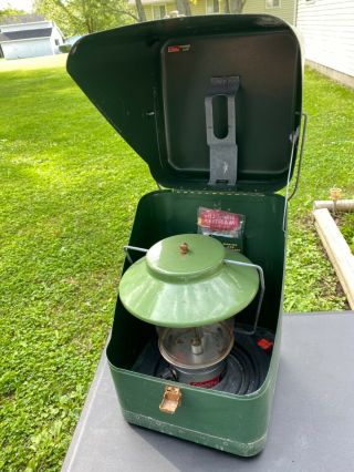 Vintage Coleman Propane Lantern 2 Mantle Model 5114 - Missing Base