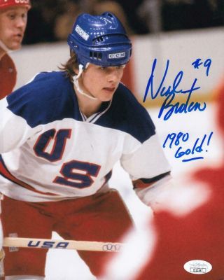 Neal Broten Signed Team Usa 1980 Olympics 8x10 Miracle On Ice Photo Jsa