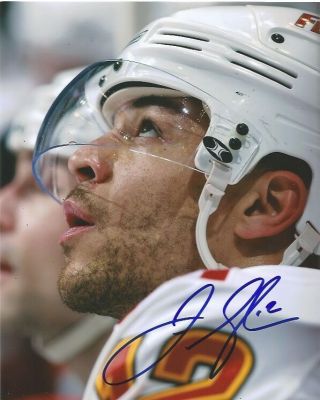 Calgary Flames Jarome Iginla Autographed Signed 8x10 Photo D