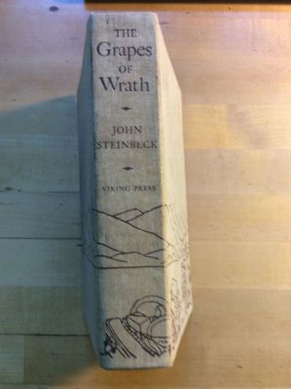 The Grapes Of Wrath Steinbeck 1st Edition 2nd Printing Before Publication 1939 V 3