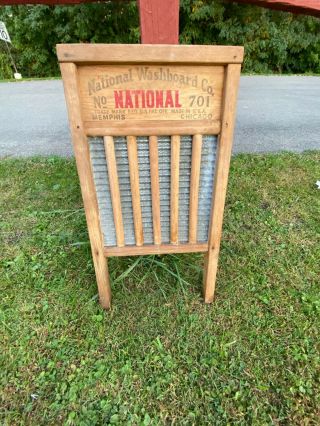 Vintage The Zing King Wash Board - No.  701 National Wash Board Company