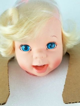 Vintage Mattel Tearful Baby Doll Smiles Drinks Bottle Wets Cries Tears 2