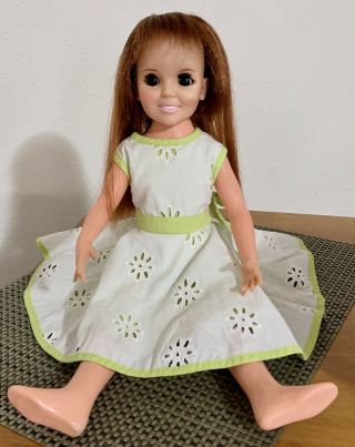 Vintage 1971 Ideal Talky Crissy Doll,  No String,