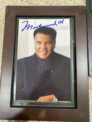 Muhammad Ali Signed Picture With Message On Back
