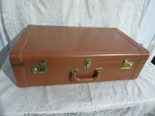 Vintage Horn Rice - Stix St.  Louis Large Leather Luggage Suitcase