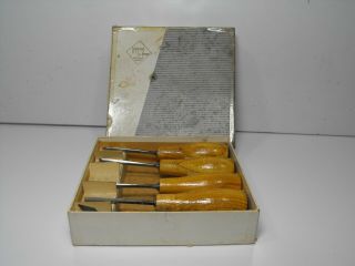 Vintage DASTRA Wood Carving Tool SET of 5 Made in Germany Hoffritz 2