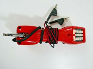 Vtg Harris Dracon M332 - 1 Red Push Button Telephone Line Hand Test Set 1989 Usa
