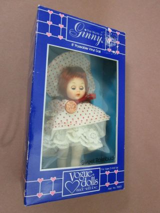 Vintage 1984 Vogue Dolls The World Of Ginny 8 " Sweet Rosebud No.  70001 Hong Kong