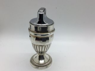 Vintage Push Button Automatic Sterling Silver Weighted Table Cigarette Lighter 3