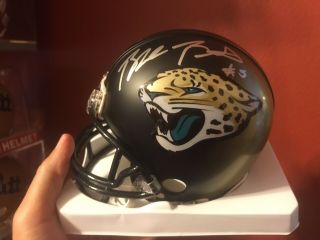 Blake Bortles Jacksonville Jaguars Signed Riddell Mini Helmet Rams Ucf Jags