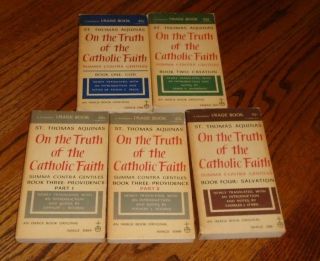 On The Truth Of The Catholic Faith Summa Contra Gentiles St.  Thomas Aquinas 1955