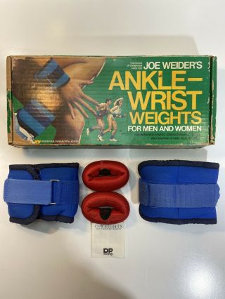 Vintage 70s Retro,  Joe Weider,  Workout Weights,  Wrist And Ankle Weights Home Gym