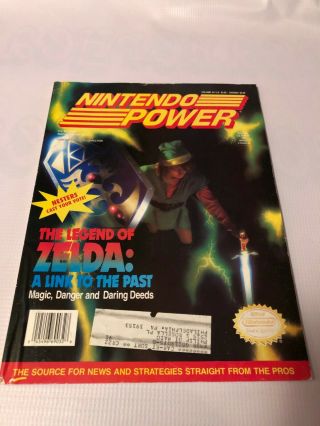 Vintage Nintendo Power Volume 34 Legend Of Zelda A Link To The Past W/poster