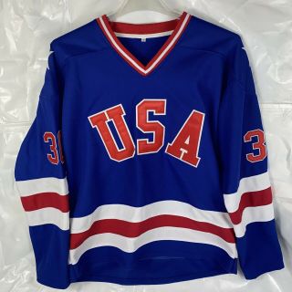 Upside - Down Craig 30 1980 Usa Olympic Hockey Miracle On Ice Jersey Sz.  Small