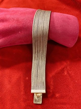 Vintage Pierre Lorion Sylvia Karels Paris Multi Strand Foxtail Chains Bracelet