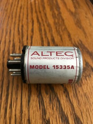 Vintage Altec 15335a Bridging Plug In Octal Input Transformer.  Mixer Or Amps.
