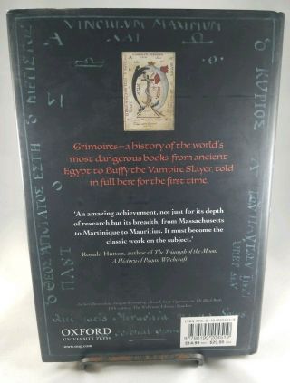 Grimoires: A History of Magic Books by Owen Davies 2009 1st/1st Occult Magick 2