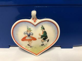 Vintage Rosenthal Selb - Bavaria Porcelain Heart Shape Pendant
