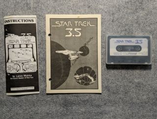 Star Trek 3.  5 Atari 400 Home Computers Adventure International Vintage 1981 Game