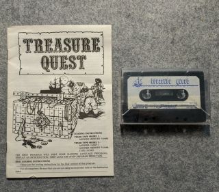 Treasure Quest Atari 400 Home Computers Adventure International Vintage Game