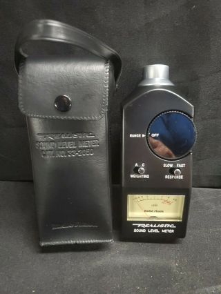 Vintage Realistic Sound Level Meter No.  33 - 2050 W/new Case - Old Stock